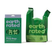 Sacos de cocô de cachorro Earth Rated 120 Handle Bags com aroma de lavanda