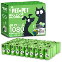Sacos de cocô de cachorro PET N PET 1080 contém 38% à base de plantas Sacos de cocô de cachorro PET N PET 1080 contém 38% à base de plantas