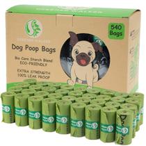 Sacos de cocô GREENER WALKER para resíduos de cães 540 sacos (verdes) Sacos de cocô GREENER WALKER para resíduos de cães 540 sacos (verdes)