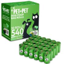 Sacos de cocô PET N PET 540 Conts Green 38% à base de plantas 9x13cm Sacos de cocô PET N PET 540 Conts Green 38% à base de plantas 9x13cm