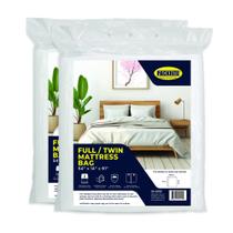 Sacos de colchão PackRite Twin Full for Moving 91x137x36cm, pacote com 2 Sacos de colchão PackRite Twin Full for Moving 91x137x36cm, pacote com 2