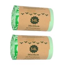 Sacos de compostagem mavere 5-6L 100% compostáveis 100ct
