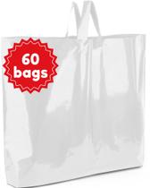 Sacos de compras Camtoms de plástico grande com alças 19,5 x 15 cm