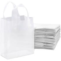 Sacos de compras Odseciran Clear Gift Sacos com alças, pacote com 50 Sacos de compras Odseciran Clear Gift Sacos com alças, pacote com 50