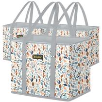 Sacos de compras reutilizáveis BALEINE, pacote dobrável com 3 unidades (mosaico)