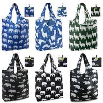 Sacos de compras reutilizáveis BeeGreen Animal Lover, 6 conjuntos de poliéster Sacos de compras reutilizáveis BeeGreen Animal Lover, 6 conjuntos de poliéster