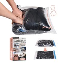 Sacos de compressão de viagem Cozy Essential, conjunto de 20 Sacos de compressão de viagem Cozy Essential, conjunto de 20