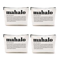 Sacos de cosméticos CQM Set 4 de algodão impermeável 24x19 cm