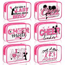 Sacos de cosméticos impermeáveis transparentes de PVC Cunno Cheer 20x14x6cm