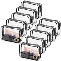 Sacos de cosméticos Tbestmax Clear Portable Waterproof 10 unidades Sacos de cosméticos Tbestmax Clear Portable Waterproof 10 unidades