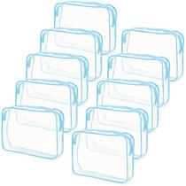 Sacos de cosméticos Tbestmax Clear Waterproof Travel Toiletry x10 Sacos de cosméticos Tbestmax Clear Waterproof Travel Toiletry x10
