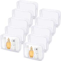 Sacos de cosméticos Tbestmax, pacote com 10 produtos de higiene pessoal de viagem impermeáveis Sacos de cosméticos Tbestmax, pacote com 10 produtos de higiene pessoal de viagem impermeáveis