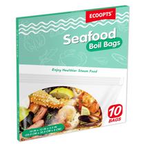 Sacos de cozimento de frutos do mar ECOOPTS de tamanho médio para peixe, caranguejo e camarão Sacos de cozimento de frutos do mar ECOOPTS de tamanho médio para peixe, caranguejo e camarão
