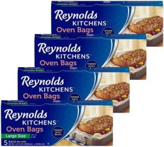 Sacos de cozinha para forno Reynolds Kitchens, tamanho grande, 8 libras (5x4)