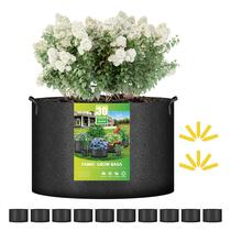 Sacos de cultivo de plantas iPower, 30 galões, pesados, pacote com 10, pretos Sacos de cultivo de plantas iPower, 30 galões, pesados, pacote com 10, pretos
