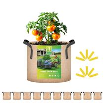 Sacos de cultivo de plantas iPower, pacote com 10 unidades não tecidas pesadas de 1 galão Sacos de cultivo de plantas iPower, pacote com 10 unidades não tecidas pesadas de 1 galão