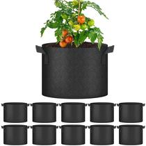 Sacos de cultivo YSSOA, pacote com 10 37,8 L para vegetais, frutas e flores