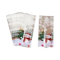 Sacos De Doces De Natal Papai Noel Boneco De Neve 25 50pcs Embalagem De Presente De Biscoitos De