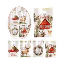 Sacos De Doces Rústicos De Natal 10 20 50 Peças Embalagem De Presente De Férias De Inverno Com