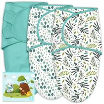 Sacos de dormir Baby Swaddle Cute Castle, pacote com 3, 0 a 3 meses, verdes Sacos de dormir Baby Swaddle Cute Castle, pacote com 3, 0 a 3 meses, verdes