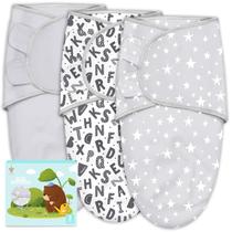 Sacos de dormir Baby Swaddle Cute Castle, pacote com 3, 0 a 6 meses Sacos de dormir Baby Swaddle Cute Castle, pacote com 3, 0 a 6 meses
