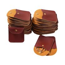 Sacos De Embalagem De Joias Em Couro PU 50pcs Sacos De Presente Para Casamento, Festa, Natal, Doces,