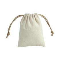 Sacos De Embalagem Para Joias Em Algodão E Burlap, Pacote Com 10 Sacos De Presente Com Cordão Para