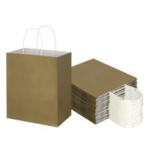 Sacos de embrulho Toovip Medium Gold Kraft Paper, pacote com 50
