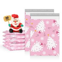 Sacos de envio METRONIC Christmas Poly Mailers 25x33cm, pacote com 100