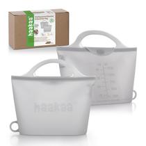 Sacos de esterilizador de microondas com 1250ml de silicone reutilizável
