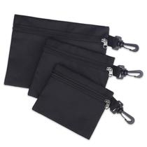 Sacos de ferramentas QCWN Canvas Heavy Duty com mosquetão, pacote com 3