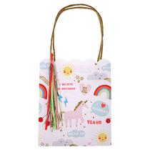 Sacos de festa Meri Meri Rainbow Unicorn 13x23x7cm Pacote com 8 Sacos de festa Meri Meri Rainbow Unicorn 13x23x7cm Pacote com 8