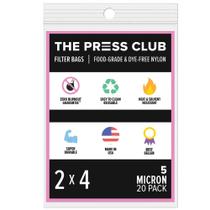 Sacos de filtro de chá The Press Club Premium Nylon 90 Micron 2x4 Sacos de filtro de chá The Press Club Premium Nylon 90 Micron 2x4