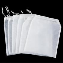 Sacos de filtro de vinho LIQWEI Nylon Fine Mesh 20x15cm 6 unidades brancas