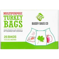 Sacos de forno Buddy Bags Co Multipurpose Turkey, pacote com 25