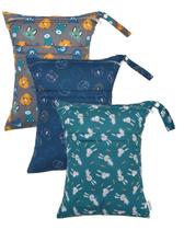 Sacos de fraldas impermeáveis e úmidos e secos ALVABABY, 30 x 36 cm