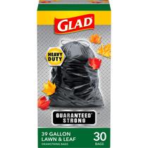 Sacos de gramado e folhas Glad Extra Large 39 galões (30 unidades) Sacos de gramado e folhas Glad Extra Large 39 galões (30 unidades)