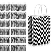 Sacos de guloseimas Epakh Checkered Racing, 32 unidades para festa de carros de corrida