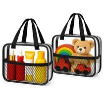 Sacos de higiene de viagem XEWEA Transparentes Impermeáveis em PVC 2PCS