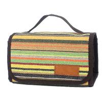 Sacos de higiene pessoal cosméticos acampamento étnico ao ar livre com alça de armazenamento de maquiagem organizador de cosméticos portátil zíper dobrável