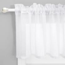 Sacos de janela KOUFALL Sheer Faux Linen 45 cm brancos