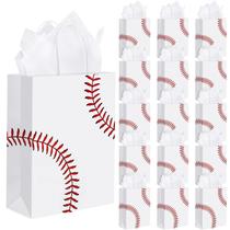 Sacos de lembrancinhas Durony Baseball 16 peças com papel de seda