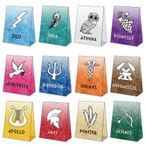 Sacos de lembrancinhas Htabiol Greek Mythology 24 peças de deuses gregos