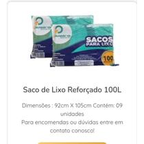 Sacos de lixo 100 litros 8 unidades ( ideal para condomínios )