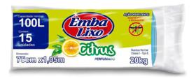 Sacos De Lixo 100l Embalixo Perfumado Citrus 15 Un + Brinde Kit 3un Sacos De Lixo 100l Embalixo Perfumado Citrus 15 Un + Brinde Kit 3un