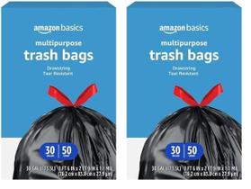 Sacos de lixo Amazon Basics Multipurpose 30L 50 unidades x2