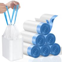 Sacos de lixo BODFPPC 4 galões/15 L com cordão branco 120 unidades