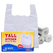 Sacos de lixo comparados aos Glad Handle TIE Flex White 13 Gal 48 CT