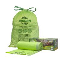 Sacos de lixo compostáveis BIOGRN 49,21L 30 sacos 1 mil 13 galões Sacos de lixo compostáveis BIOGRN 49,21L 30 sacos 1 mil 13 galões