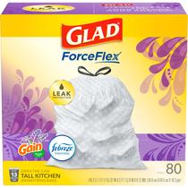 Sacos de lixo Glad ForceFlex Tall Kitchen 13L 80 Ct Gain Lavender Sacos de lixo Glad ForceFlex Tall Kitchen 13L 80 Ct Gain Lavender